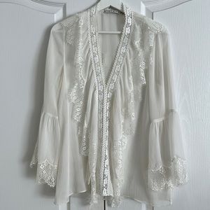 Lace blouse by alice+ olivia